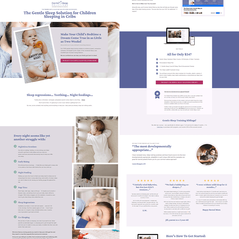 Digital Marketing Funnels - landing page layout