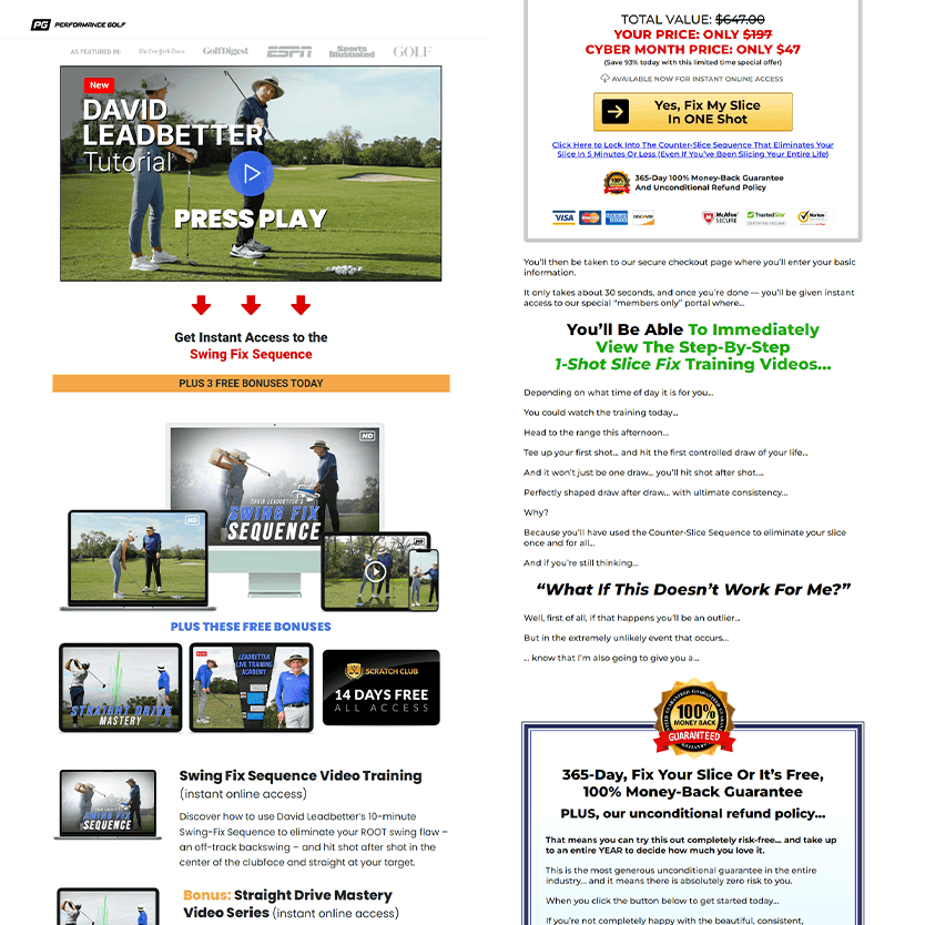 Digital Marketing Funnels - lead generation page