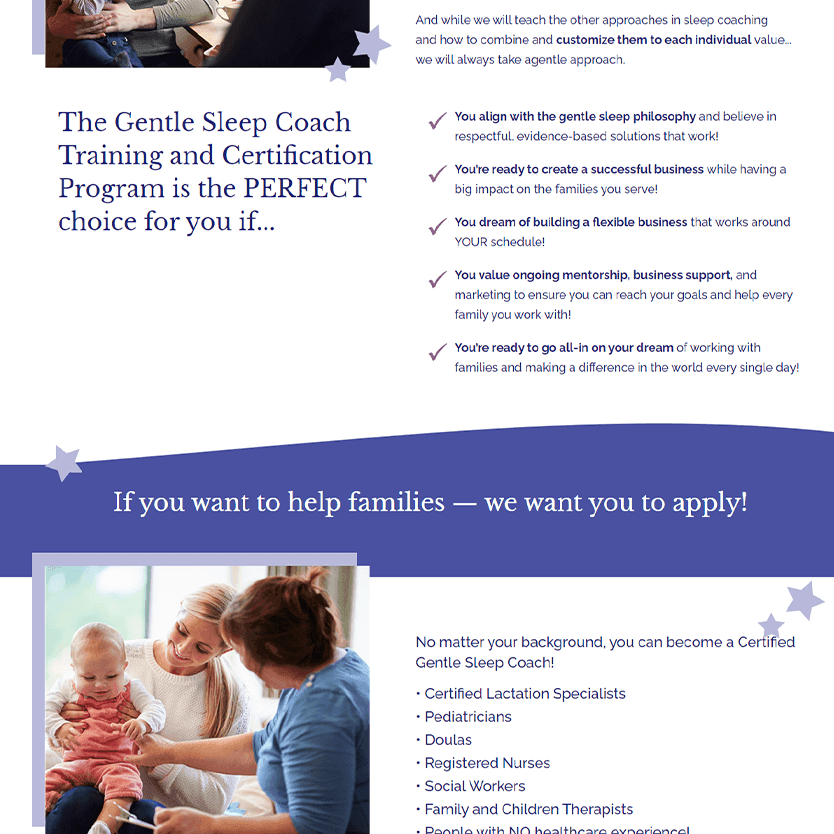 Gentle Sleep Coach - user interface