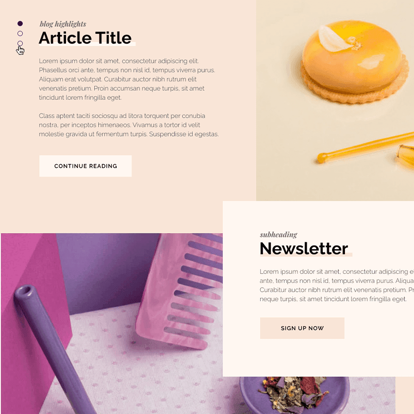House of Puff - shopping interface