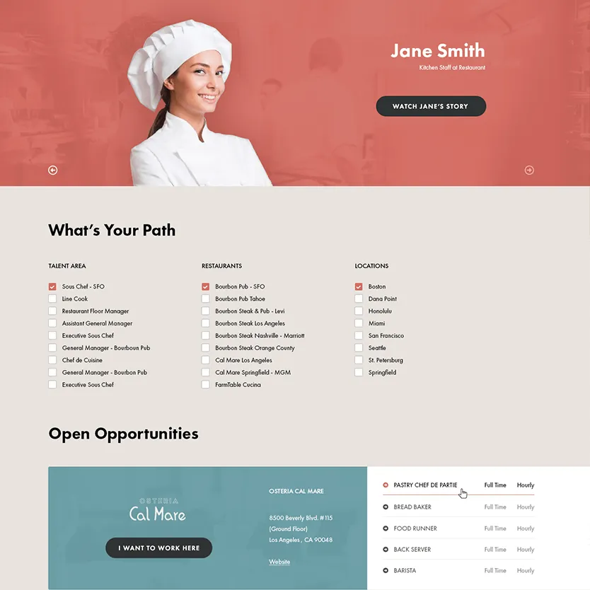 MINA Group website - responsive mobile design