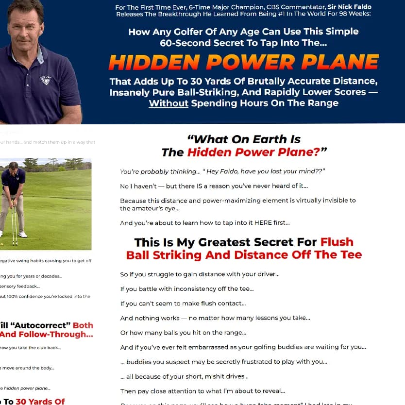 Performance Golf platform - analytics and engagement metrics