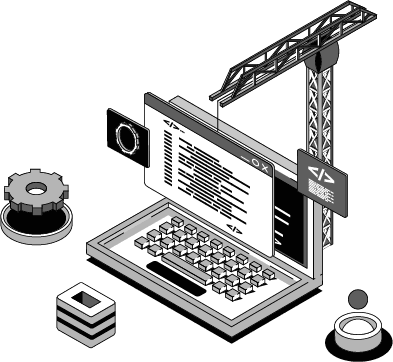 SaaS development and engineering service illustration