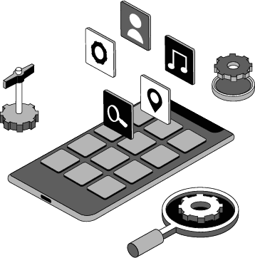 SaaS platform technology stack illustration